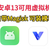 安卓13可用虚拟机，自带Magisk可安装模块最新可用