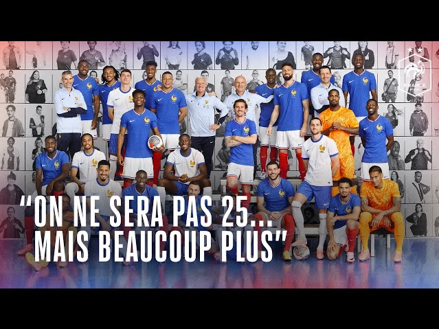 2024欧洲杯 法国队集体艺术照幕后花絮