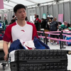 恭喜中国乒乓球队包揽本次巴黎奥运会乒乓球项目的5枚金牌！这段属于我的人生视频终于可以发出来啦！国乒队第一天入住奥运村的时候和国乒全队打了招呼，还帮他们推了行李