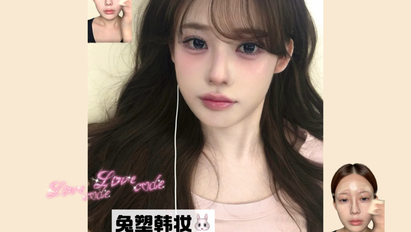 沉浸式兔塑韩妆