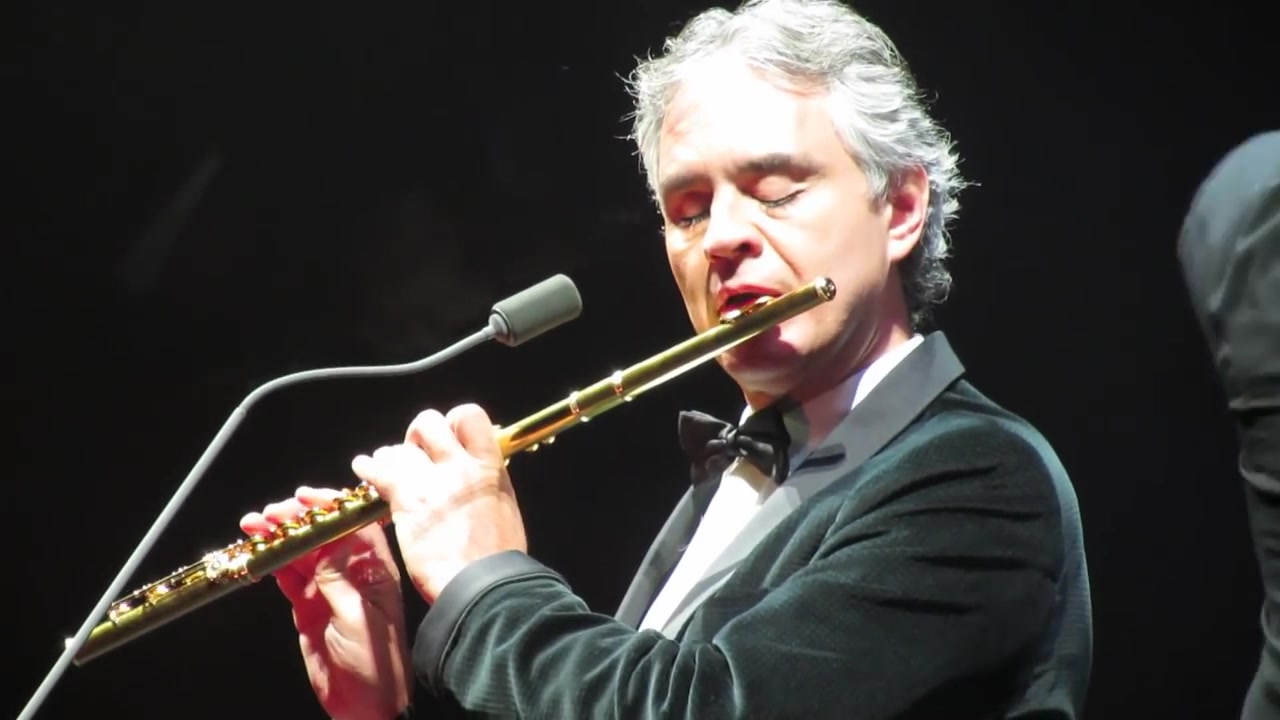 andrea bocelli 长笛 flute - ave maria【houston 2012】