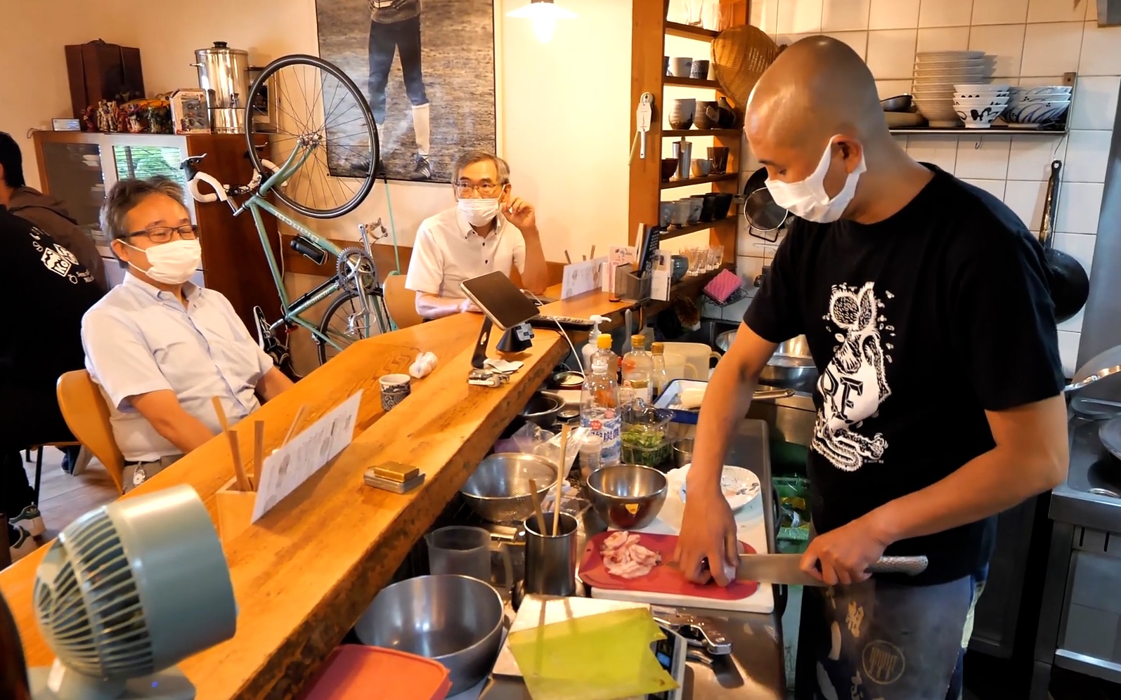 【日本美食】超强荞麦面手艺人一个人经营荞麦面馆的工作场景