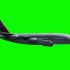【绿幕素材】4K 飞行中的飞机，空中客机多个角度绿幕视频素材 无水印！