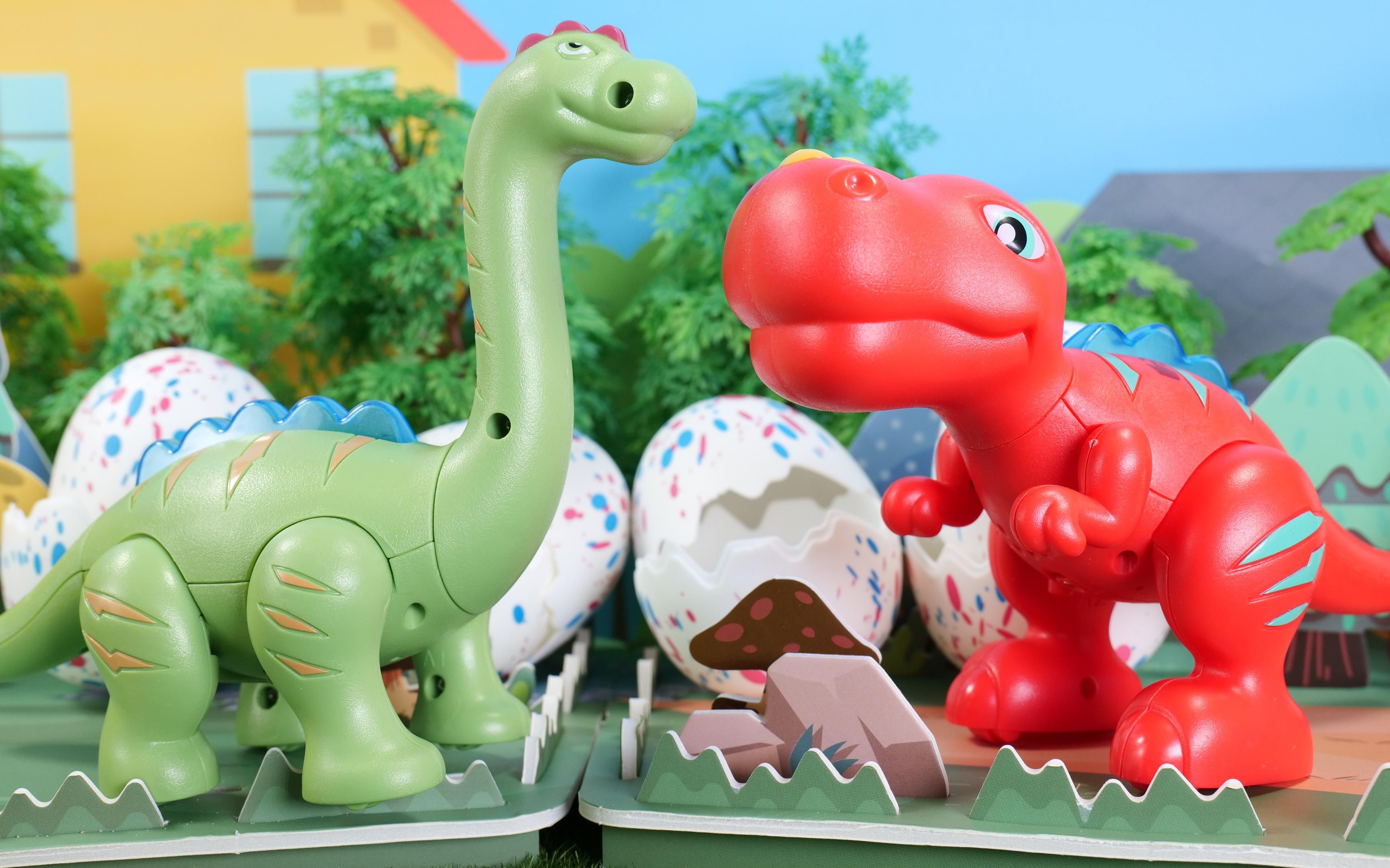 恐龙奇趣蛋玩具，认识恐龙_哔哩哔哩_bilibili