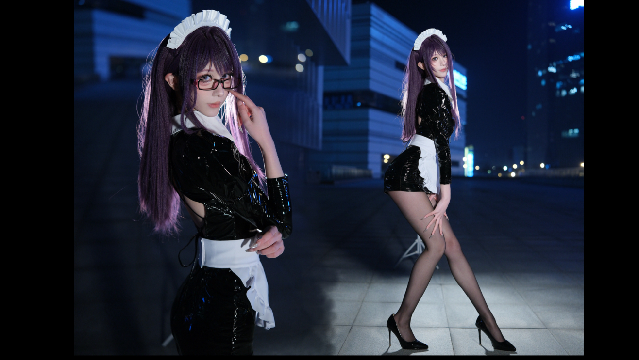 小皮裙大波浪，一扭一晃很像样