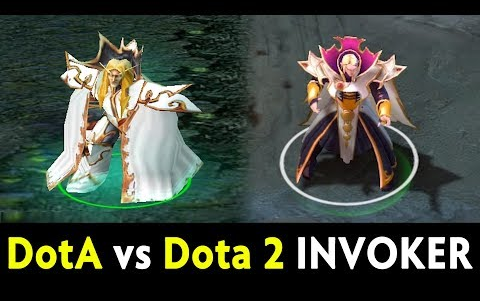 dota vs dota2   卡尔invoker 对比