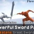 【Unity素材推荐】巨剑单手剑劈砍攻击动画包 Powerful Sword PackGreat Sword  Kata