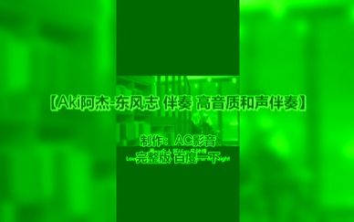 aki阿杰-东风志 伴奏 高音质和声伴奏
