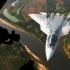 Su-57战机空对空拍摄(于An-12运输机上)