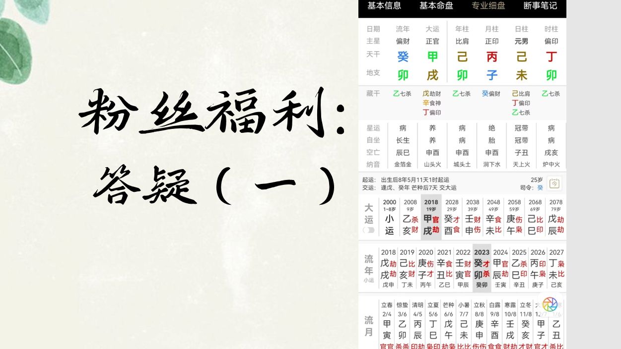 粉丝福利：抽取详细答疑(一)