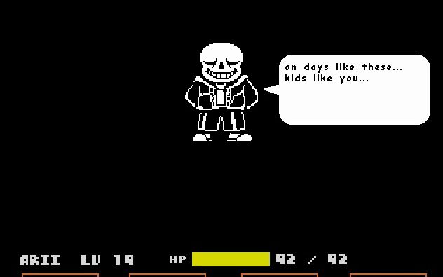 sans生存战，存活的怪物们齐心协力！