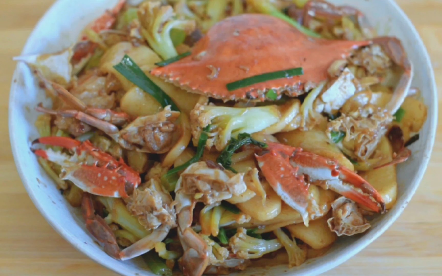 福州经典美食，蟹炒白粿。传承福州味蕾记忆深处的味道！