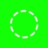 【绿幕素材】渐渐消失的圆圈绿幕素材免费无水印自取［1080 HD]