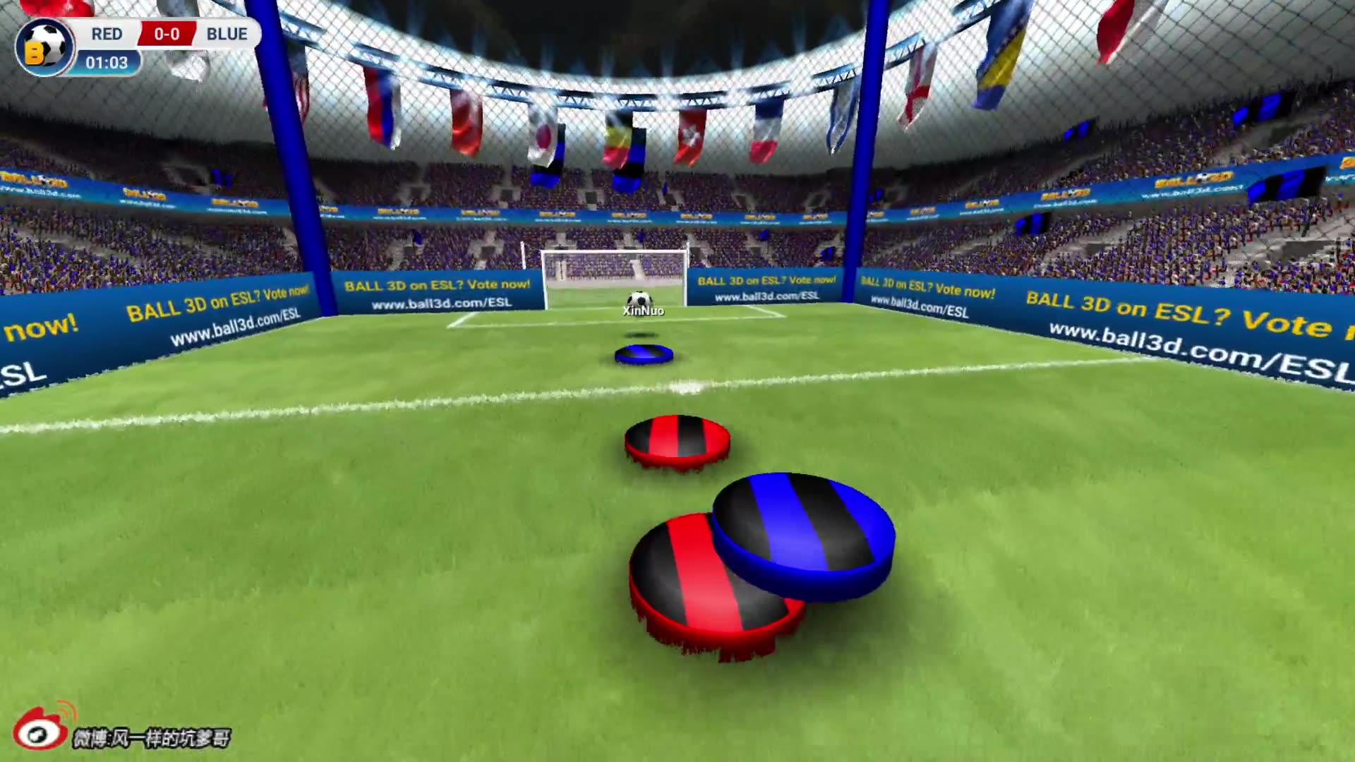 坑爹哥解说Ball 3D Soccer Online爆笑四人实况足球实力解说笑抽-哔哩哔哩