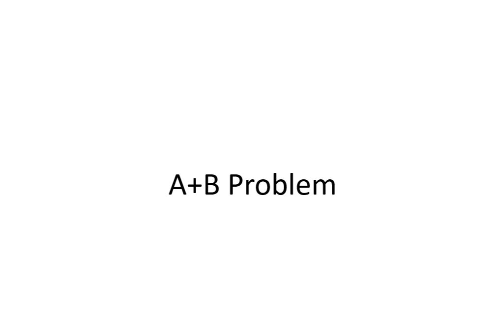 A+B Problem（C++版）_哔哩哔哩_bilibili