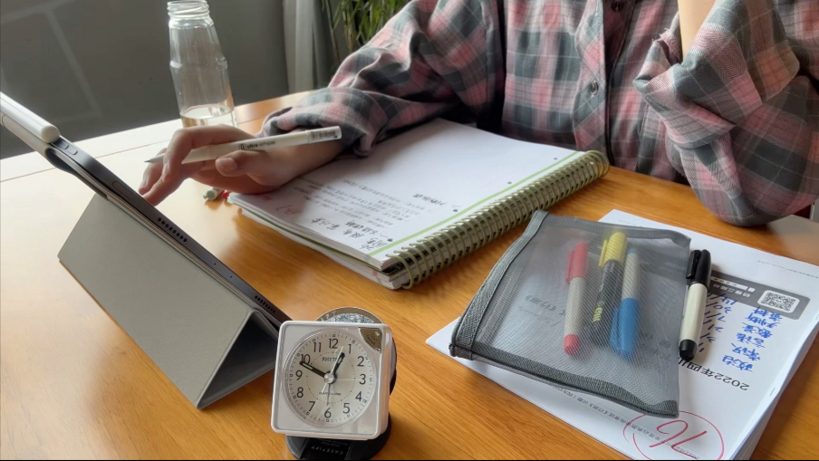 考公vlog｜图书馆6h纯动力学习｜我想要的我自己争取！