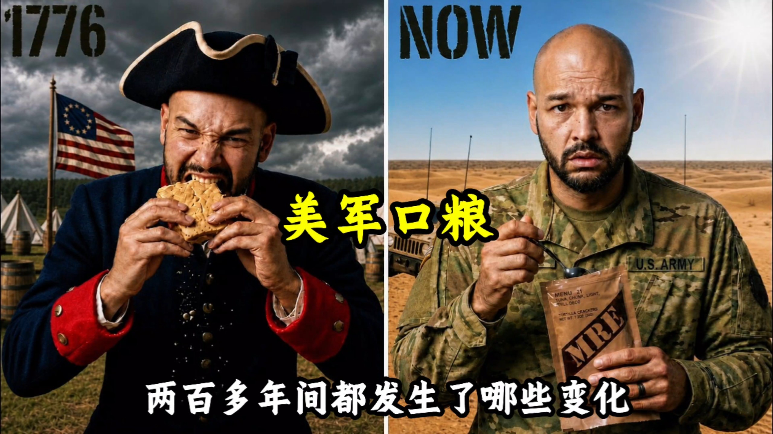 自美国独立战争以来，两百多年间，美军野战口粮都发生了哪些变化