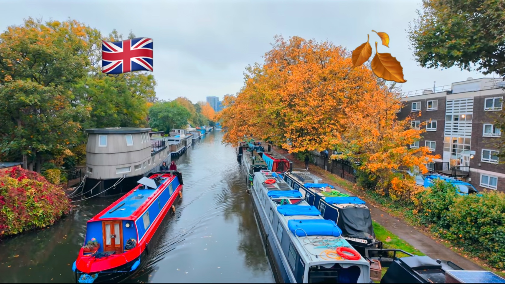 10月秋季漫步游英国伦敦西部住宅区 从麦达维尔到小威尼斯 拍摄日期：2025.10.19