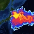 日本福岛核污水排放太平洋铯-137的扩散模拟