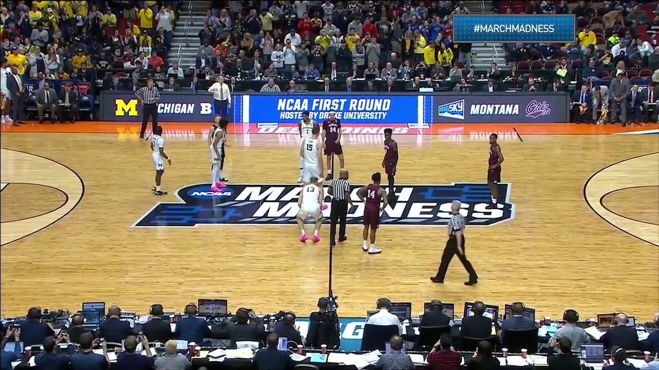 ncaa montana grizzlies vs michigan wolverines full game first round 21032019