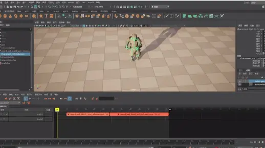 Mixamo动作库动作合成（2）Maya的HumanIK+动画层修改局部动作