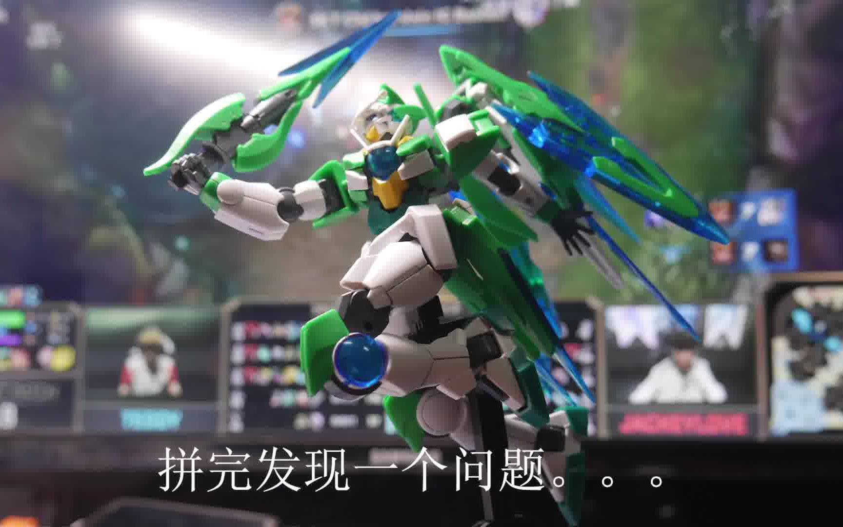 hg猫耳00q万代hgbf创战者素组笔涂