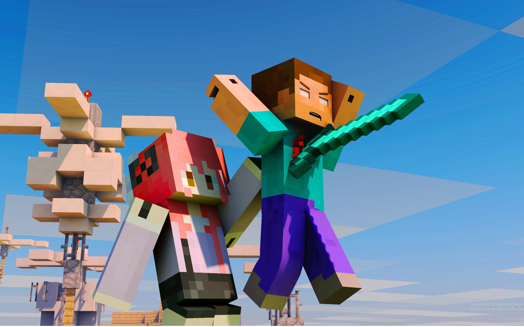 ★我的世界★Minecraft【笨蛋甜萝也玩pvp】1