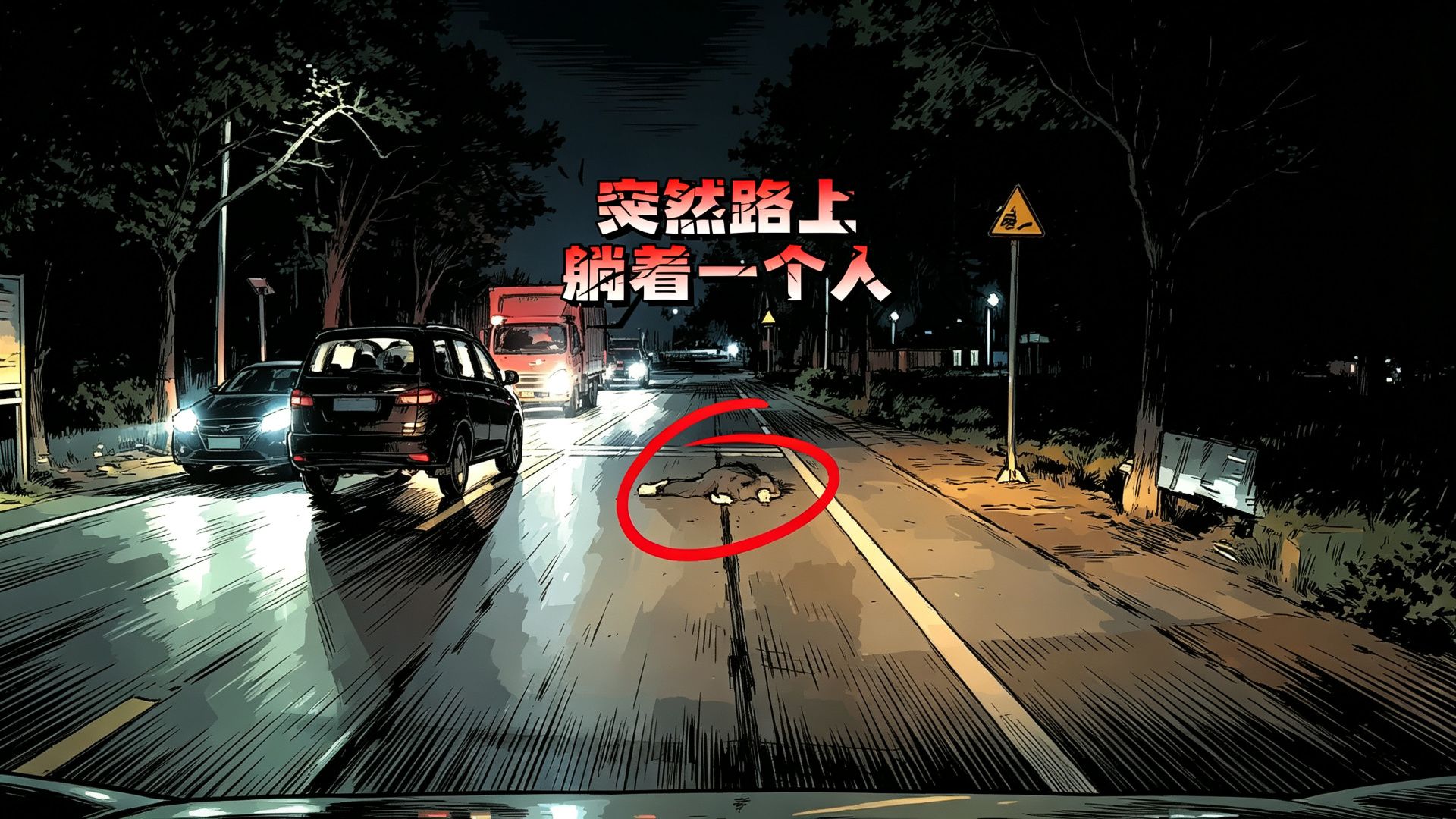 晚上开车，差点被人拉下水，成垫背的
