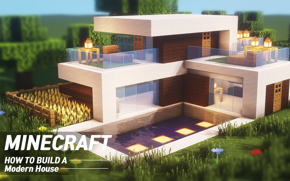 Minecraft 造一个石英别墅0110 哔哩哔哩 つロ干杯 Bilibili