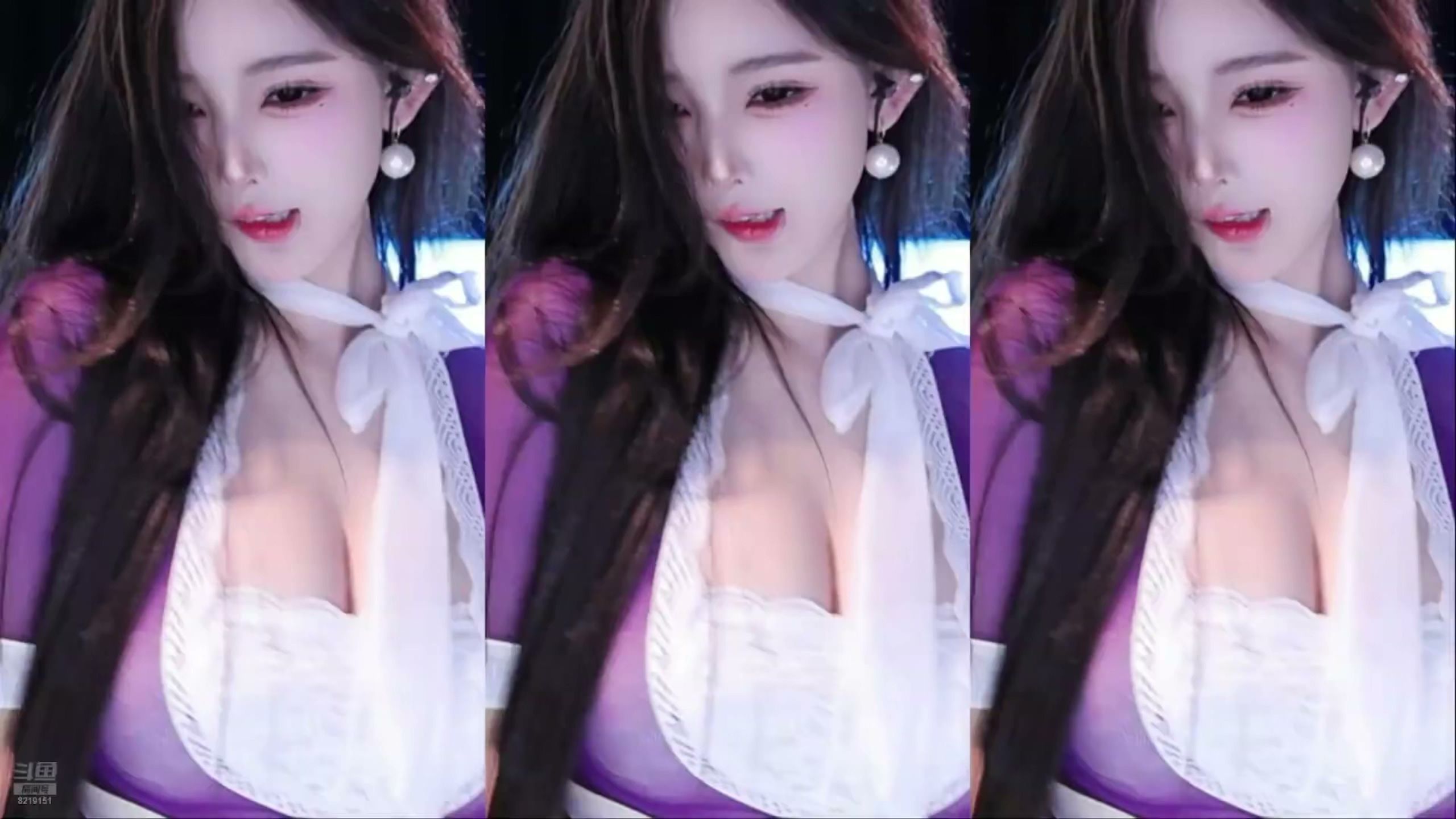 小悦光 _紫白女仆装，谁看不迷糊_