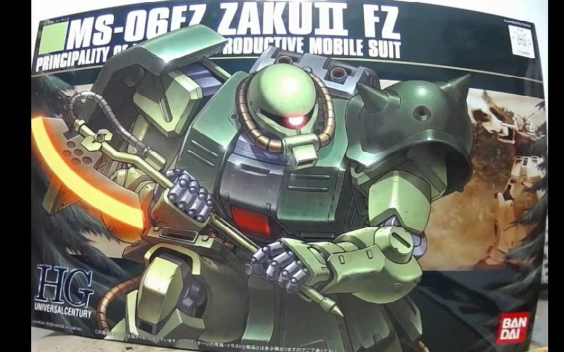 【模玩】万代 hg ms-o06fz 扎古2 模型评测 bandai