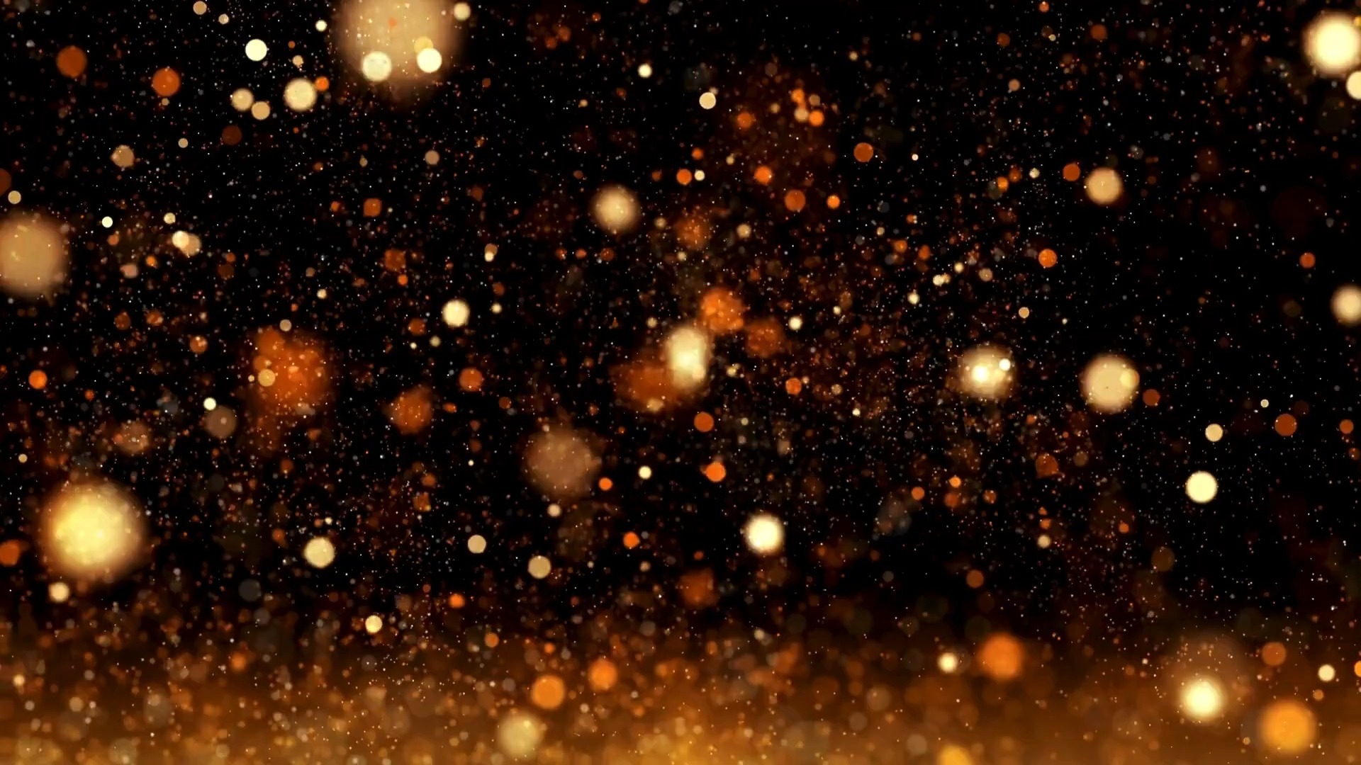 【舞台背景】9-粒子光斑金色系列动态循环视频背景❤️ 浪漫梦幻舞蹈晚会年会循环动画