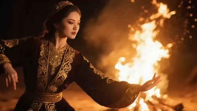 彝族火把节非遗篝火晚会合集#治愈系#大自然#唯美#视频素材#yinxigu