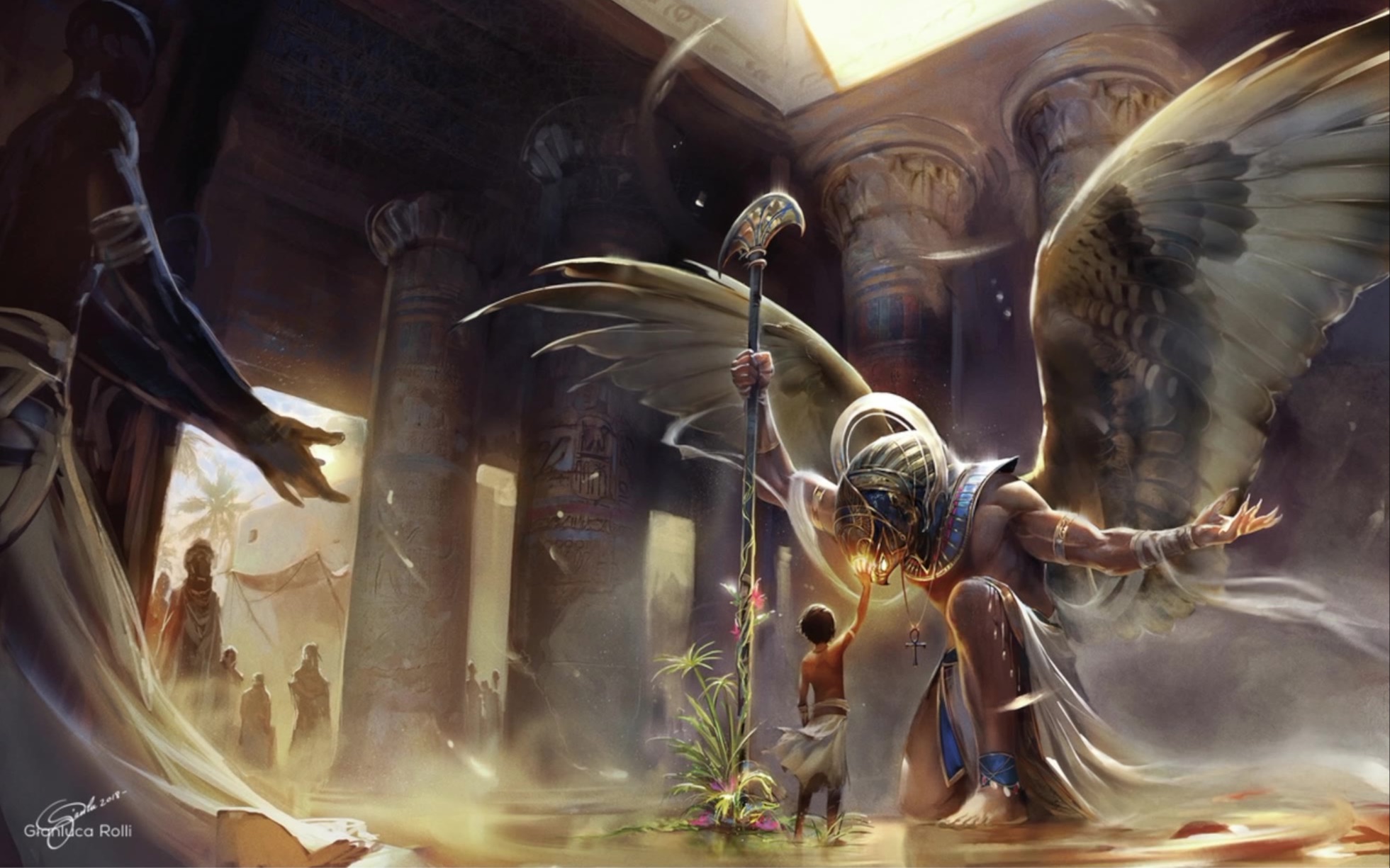 古埃及·神明之《Horus.荷魯斯》天空之神，法老的守護神、王權的象徵