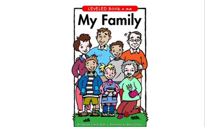 认识一下我的家人英文绘本亲子阅读myfamily