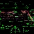 波音737NG夜间降落洛杉矶机场（HUD视角）