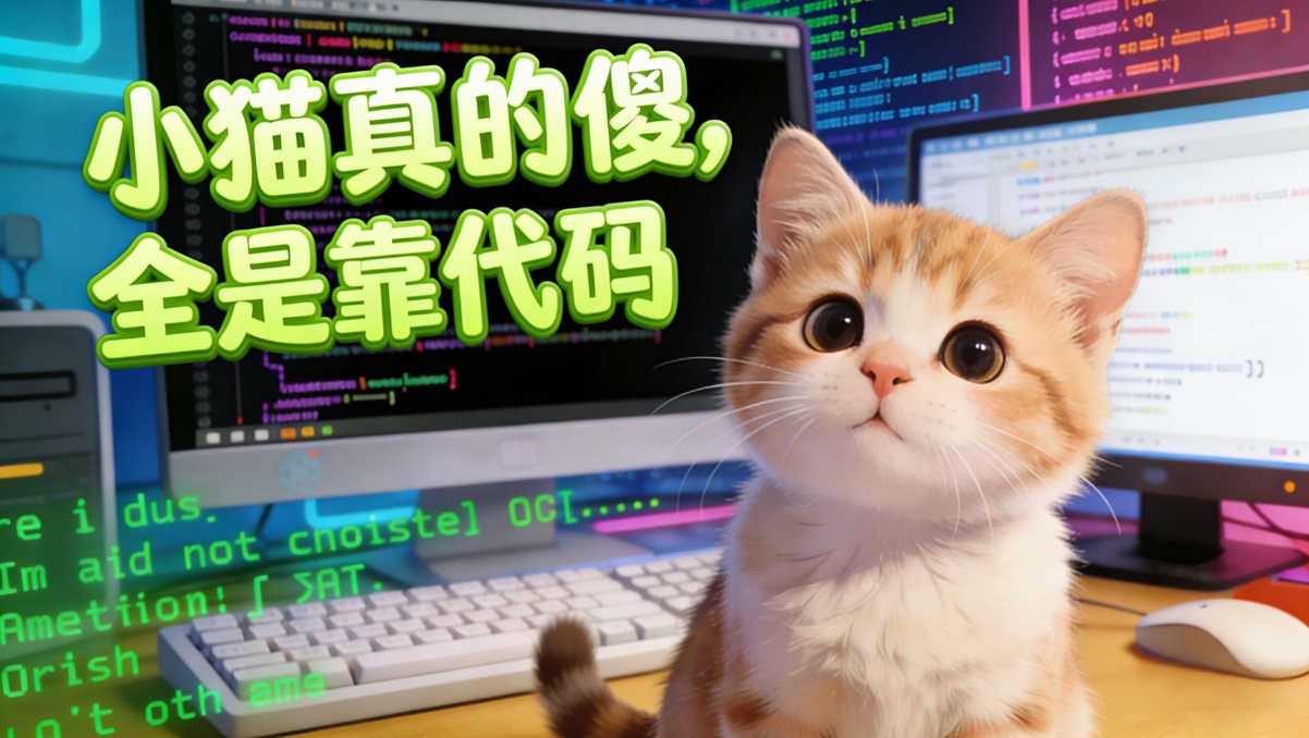 小猫很多行为不过脑子，全是靠代码