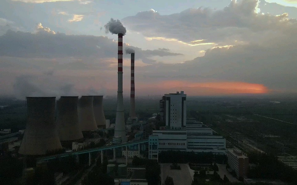 无人机拍摄7大雨前的神头第二发电厂jajiabo