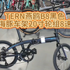 TERN燕鸥B8黑色海豚车架20寸轮组8速#折叠车 #老刘只懂车 #燕鸥折叠车