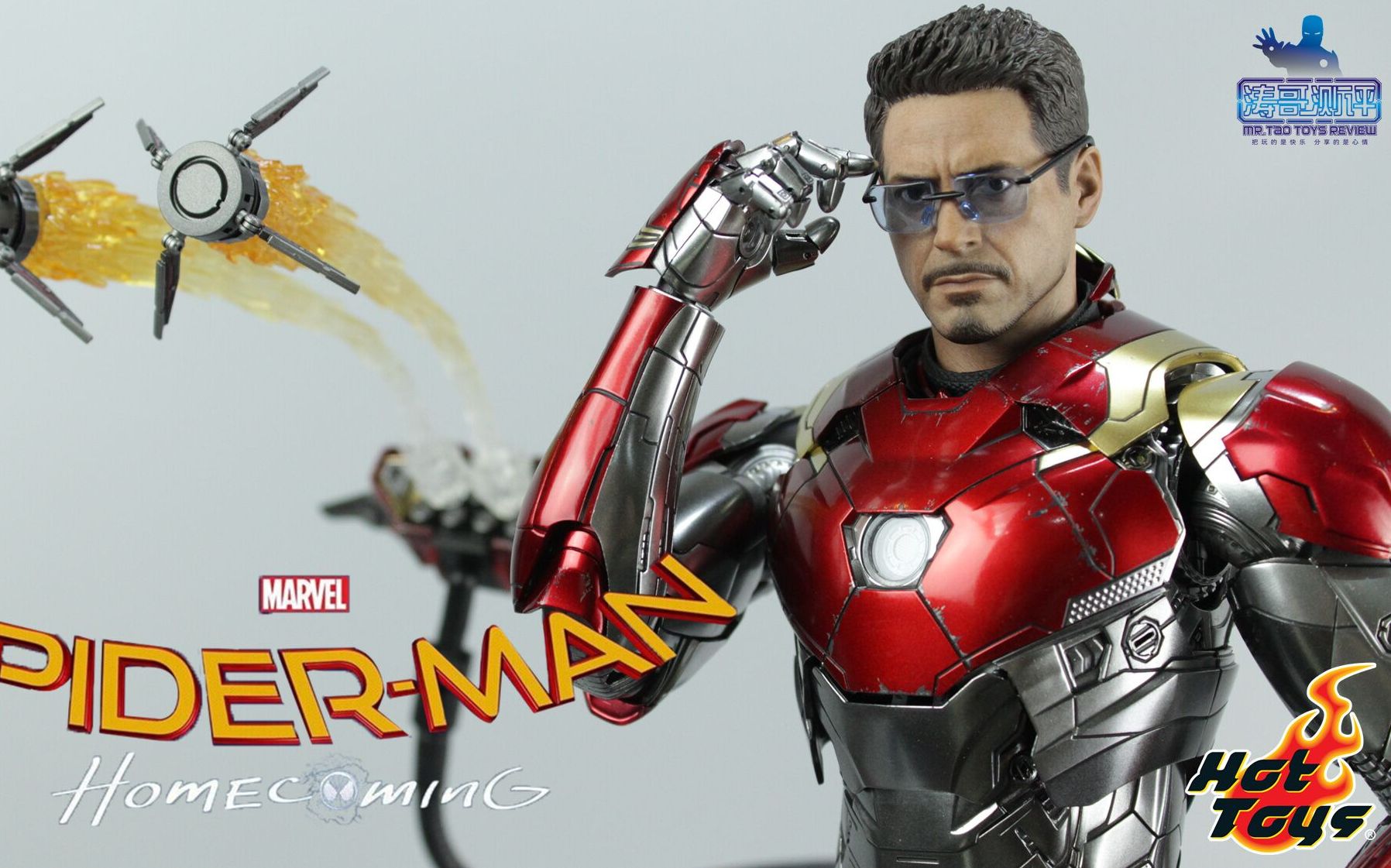 蜘蛛侠干爹hottoys钢铁侠mk47合金压铸涛哥测评htironman