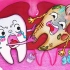 趣味定格动画：小美因吃太多糖果长蛀牙了，小朋友们要少吃甜食！