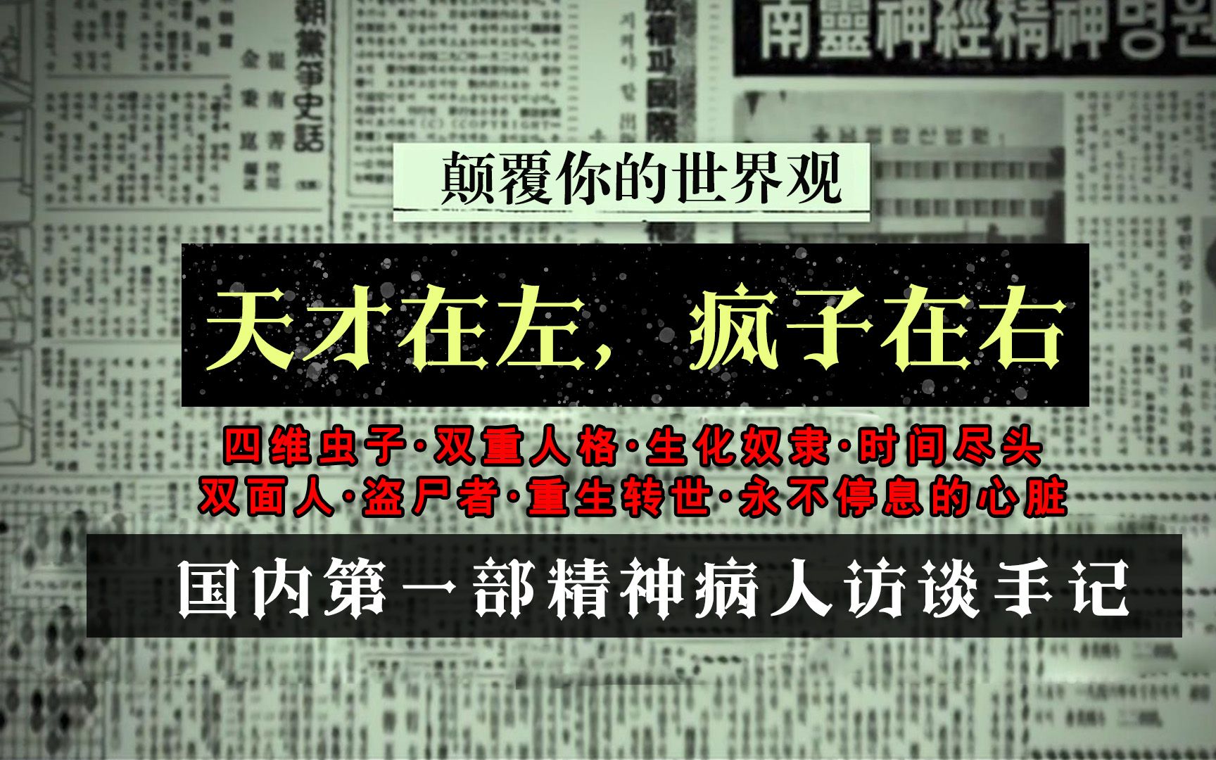 《天才在左，疯子在右》：首次揭露中国精神病患者的采访实录