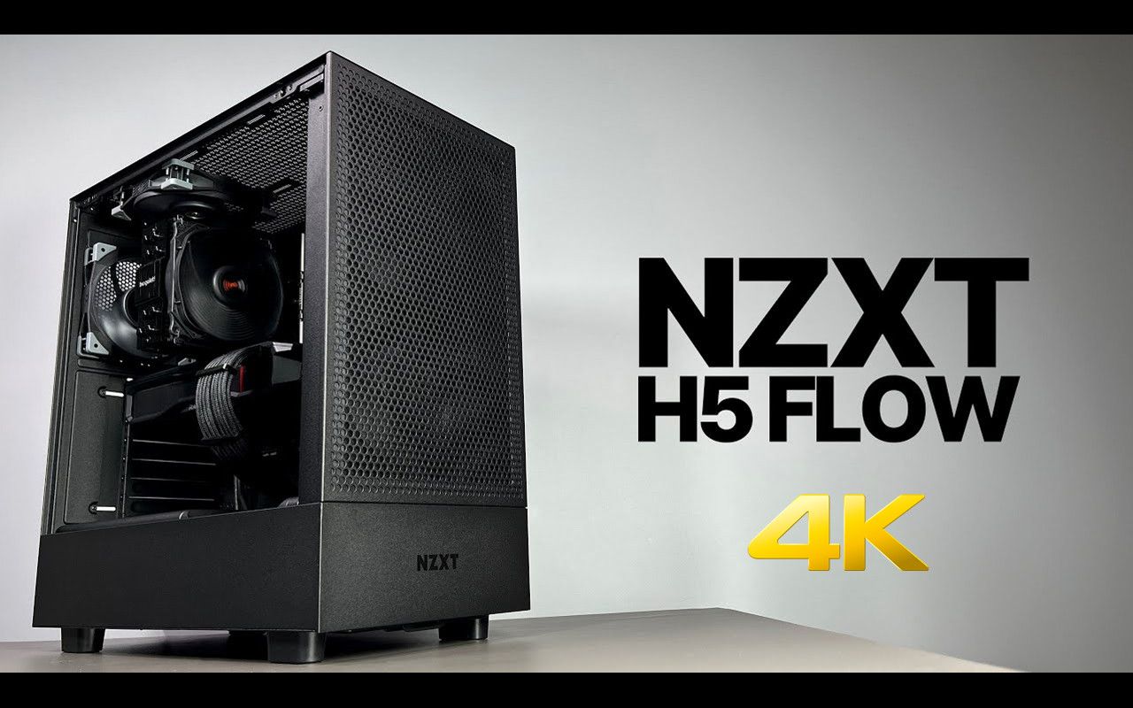 【4K】恩杰H5 Flow纯黑无光污染游戏电脑工整舒适装机 | i5-13400F + RX 7900 XT | 作者：SNAPSHOT REVIEW