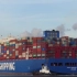 中国超大型集装箱货船中远“天秤座”在鹿特丹港