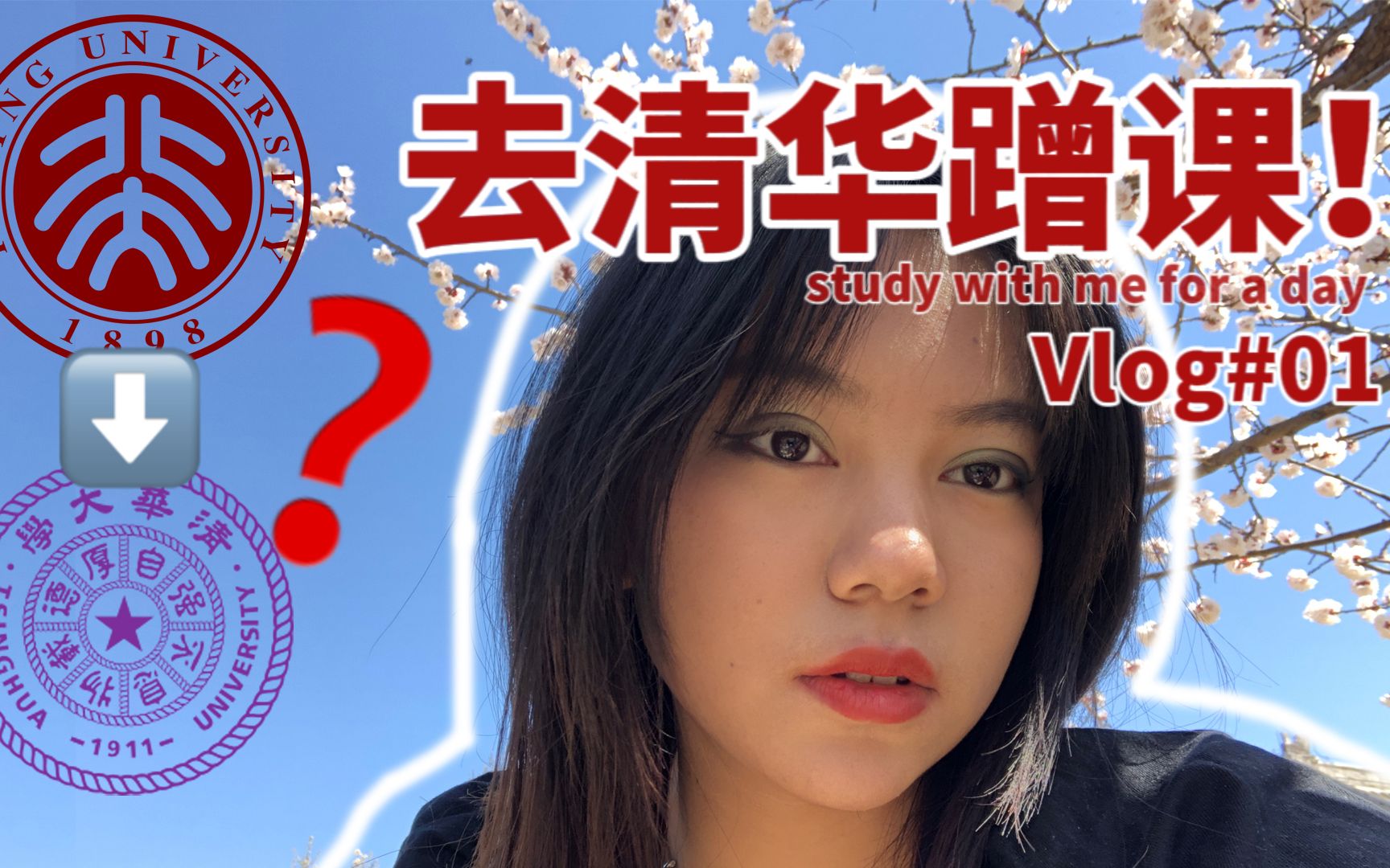 北大vlog#01 拜托,拿北大学生证去清华上课真的超酷的好吗!哔哩哔哩bilibili