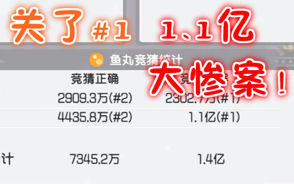 【超级小桀/小短图#140】1.1亿惨案！