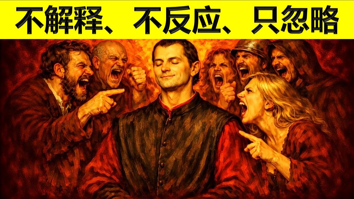 马基雅维利：你只需要不反应、不解释、只忽略，就能活的很好！ 中英双语 1080p