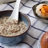 黑金谷（黑小米）粥来一碗，烤鸭蛋来一个，植物蛋白与动物蛋白完美结合，完美早餐！