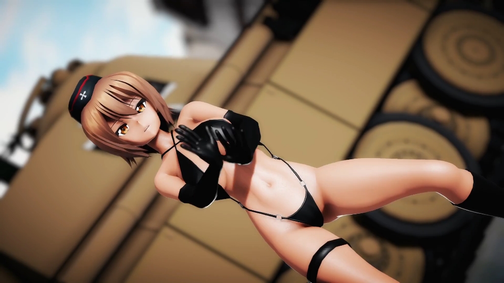 【MMD】水着な西住まほで一心不乱