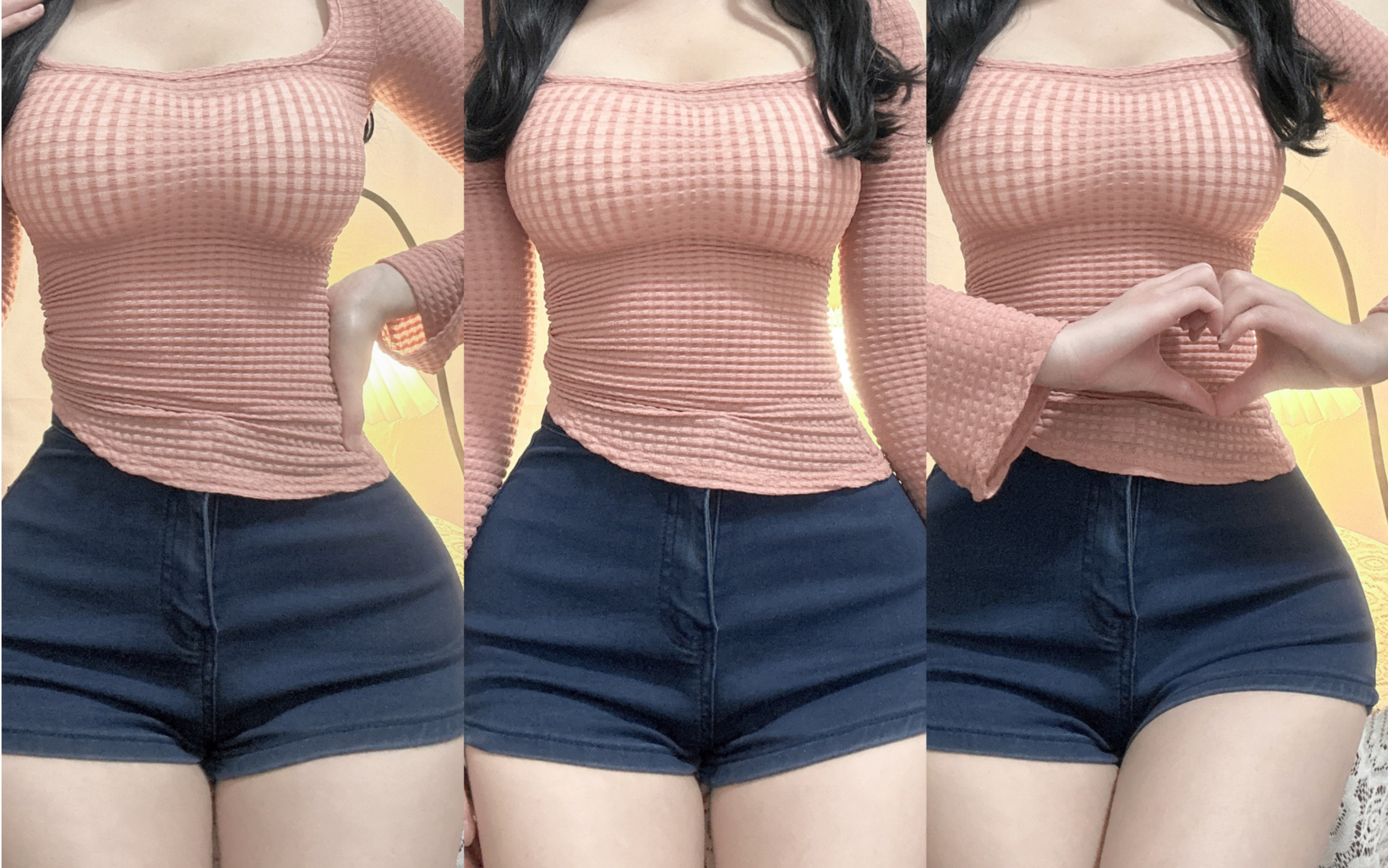 [Hourglass figure] Denim shorts are the yyds!
